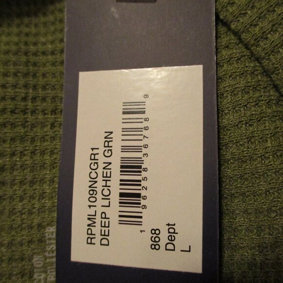 Original Penguin NEW Men Large Green Warm Outdoor Vacation Long Sleeve Shirt - Picture 10 of 11